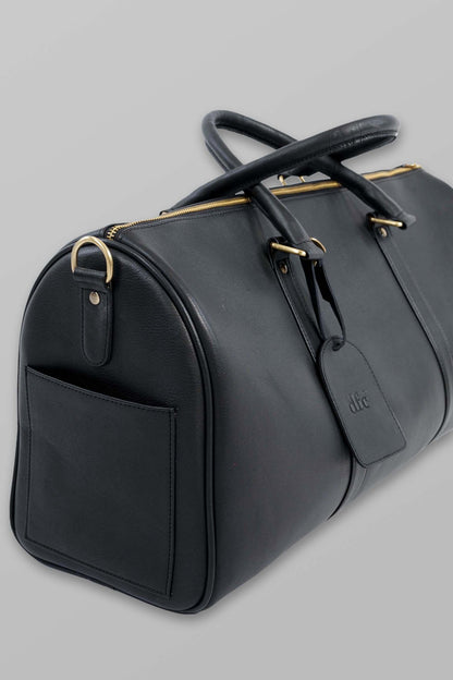 LEATHER DUFFLE BAG